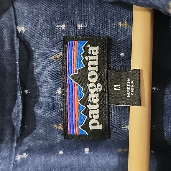 Patagonia Hemp organic cotton blend button down short sleeve shirt size M - Picture 3 of 5